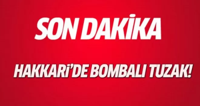 Hakkari'de polise bombalı tuzak!