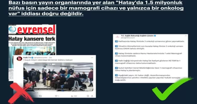 Hatay’daki o iddialar yalanlandı