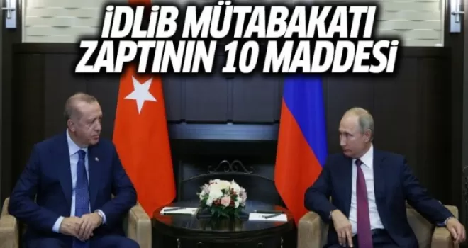 İdlib Mutabakatı Zaptının 10 Maddesi