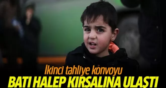 İkinci tahliye konvoyu batı Halep kırsalına ulaştı
