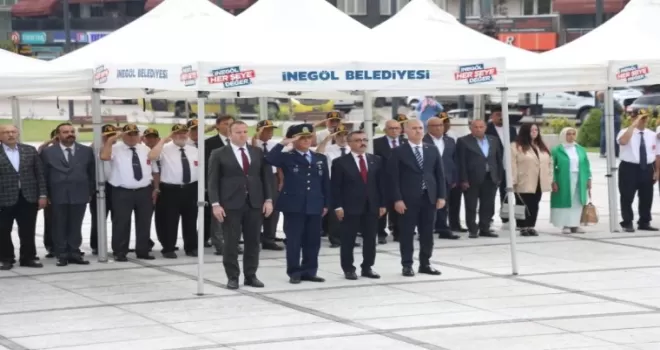 İnegöl’ün 103 yıllık kurtuluş dirilişi anma töreniyle kutlandı