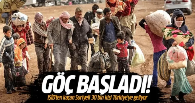 IŞİD Türkiye sınırında ilerliyor, sınıra göç başladı