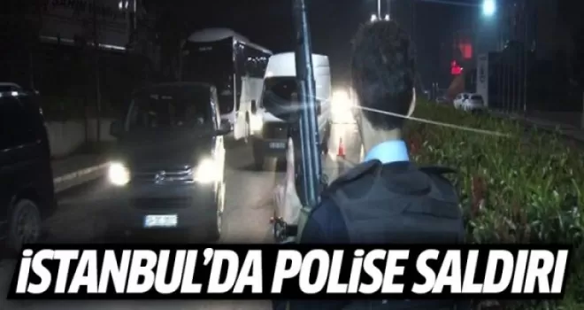 İstanbul'da polisleri taşıyan otobüse taşlı saldırı