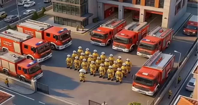 İstanbul İtfaiyesi’nden çocuklara “112’yi unutma!“ mesajı