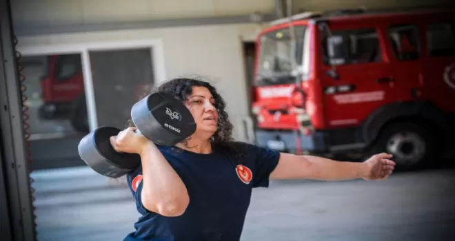 İtfaiye personeli Bahar şimdi Avrupa’da yarışacak