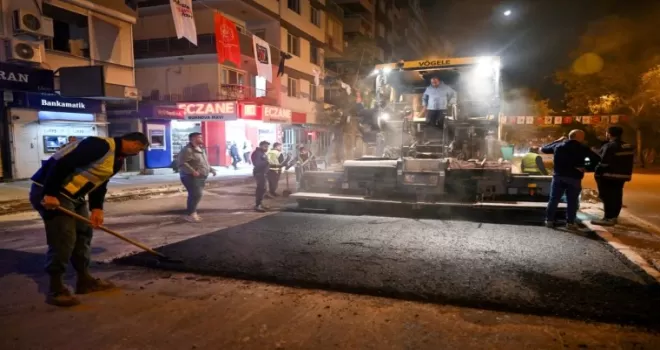 İzmir Bornova’da gece mesaisi