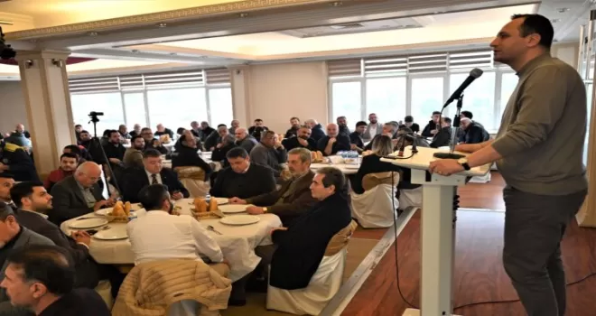 İzmir Bornova’da sanayi esnafıyla aynı sofrada