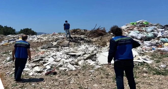 İzmir Gaziemir’de açık alana atığa 1,8 milyar TL ’çevre’ cezası!