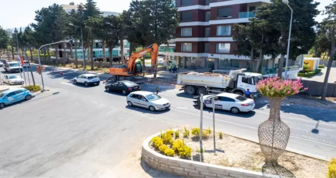 İzmir Güzelbahçe’de ana arterler yenileniyor