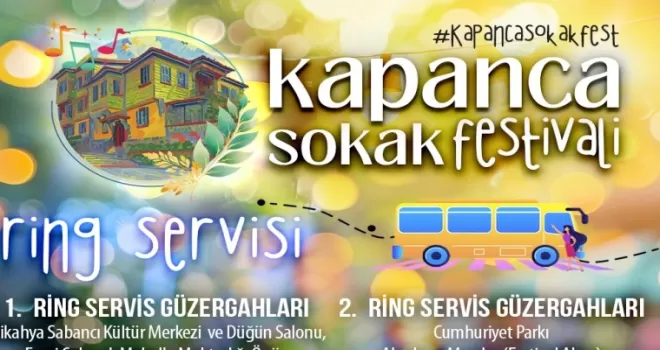 İzmit Belediyesinden Kapanca Sokak Festivali ücretsiz ring servisi hizmeti