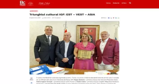 İzmit’in kültürel iş birliği Romanya basınında