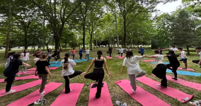 İzmit’te LGS öğrencileri sınav stresini Mindfulness ile attı