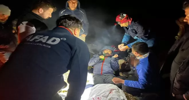 Kahramanmaraş’ta mahsur kalan 8 dağcı kurtarıldı