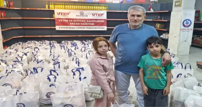 Kalbi Selim Derneği ve UTEP’ten 300 aileye gıda yardımı