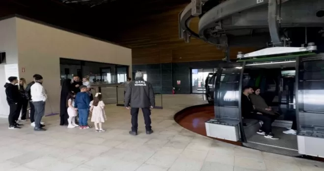 Kartepe Teleferik bayram tatilinde yoğun ilgi gördü