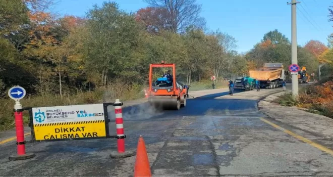 Kartepe zirve yolunda işlemler tamam