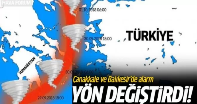 Kasırga yön değiştirdi! İzmirliler aman dikkat...