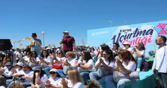 Kayseri Kocasinan’da gökyüzü renklendi