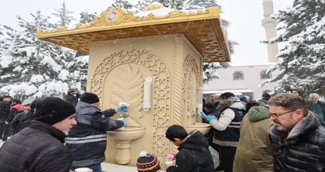 Kayseri Kocasinan’ın ’İkram Çeşmesi’ gönüllere akıyor