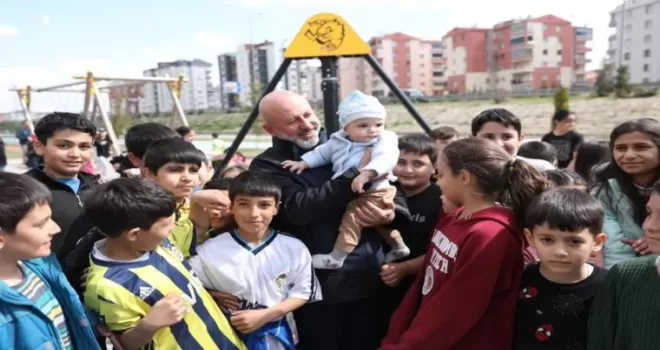 Kayseri Kocasinan’ın parkları çocuklara katkı sağlıyor