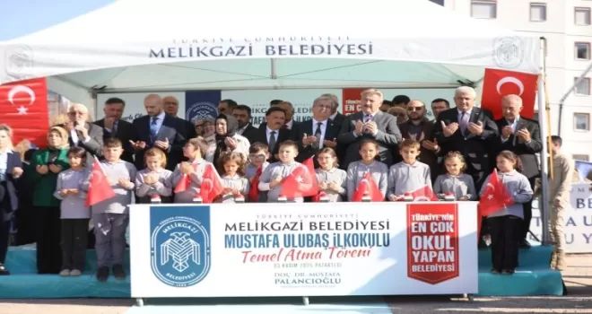 Kayseri Melikgazi’de yeni bir okulun temeli atıldı
