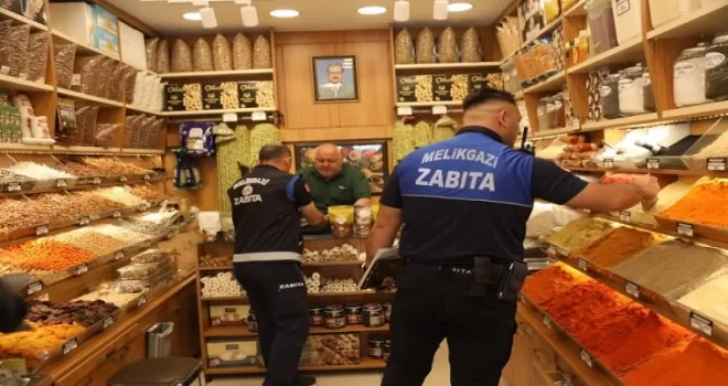 Kayseri Melikgazi zabıtasından bayram öncesi sıkı denetim
