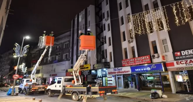 Kayseri sokaklarına LED’li düzenleme