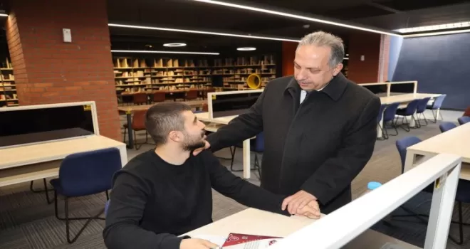 Kayseri Talas kütüphaneleri dolup taşıyor