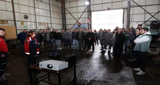 Kayseri Talas personeline yangın eğitimi