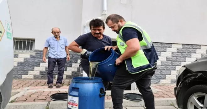 Kayseri Talas’ta atık yağlar toplanıyor