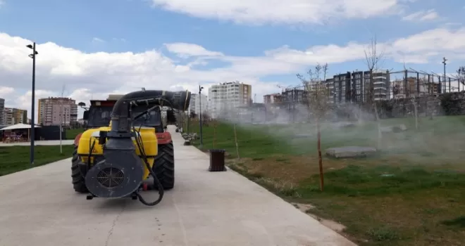 Kayseri Talas’ta haşeratla tam gaz mücadele