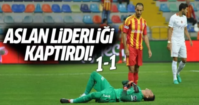 Kayserispor 1-1 Galatasaray MAÇ SONUCU