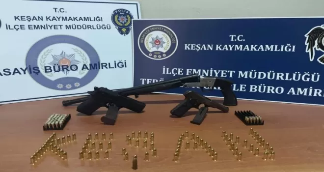 Keşan’da aranan şahıs saklandığı çiftlikte yakalandı