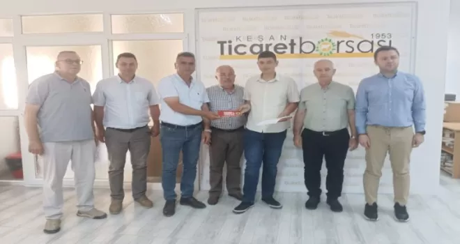 Keşan’da yılın ilk buğday hasadı satışa sunuldu