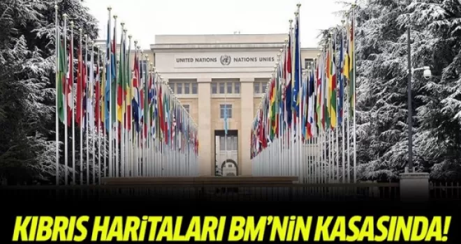 Kıbrıs haritaları BM'ye sunuldu