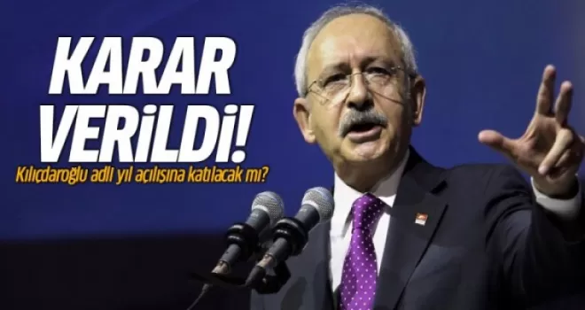 Kılıçdaroğlu adli yıl açılışına katılacak mı? İşte yanıtı...