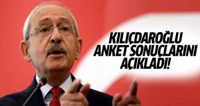 Kılıçdaroğlu elindeki anket sonuçlarını açıkladı