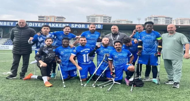 Kocaeli’de Ampute Futbol Takımı lige fırtına gibi başladı