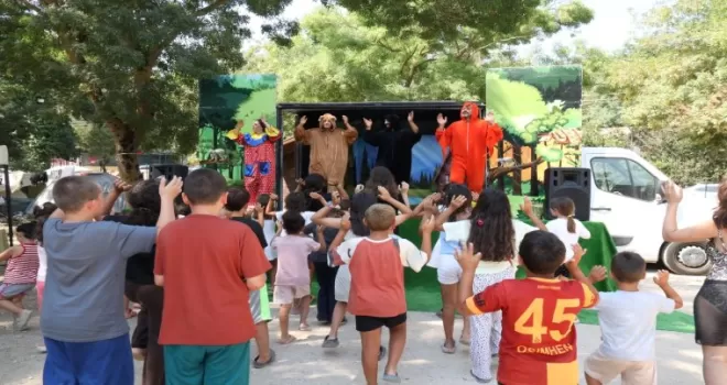 Kocaeli’de çocuklar tatilin tadını eğlenceyle çıkardı