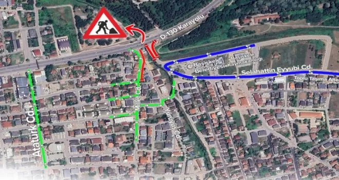 Kocaeli’de D-130’da trafik düzenlemesi
