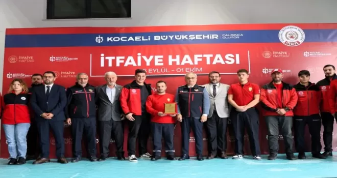 Kocaeli’de Genel Sekreter Baraçlı’dan itfaiye personeline teşekkür ziyareti