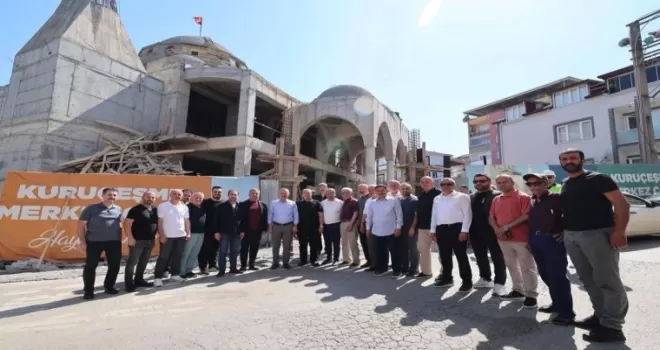 Kocaeli’de Kuruçeşme Merkez Camii inşaatı hızlı ilerliyor