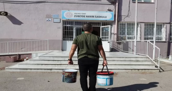 Kocaeli’de okullara son 5 yılda 550 bin litre boya desteği