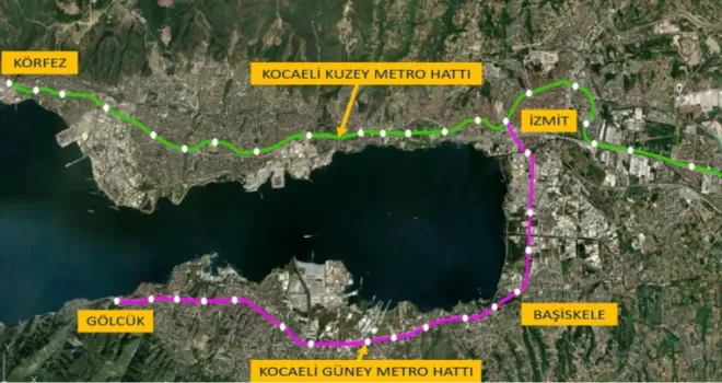 Kocaeli’de yeni raylı sistem hattı projelendiriliyor