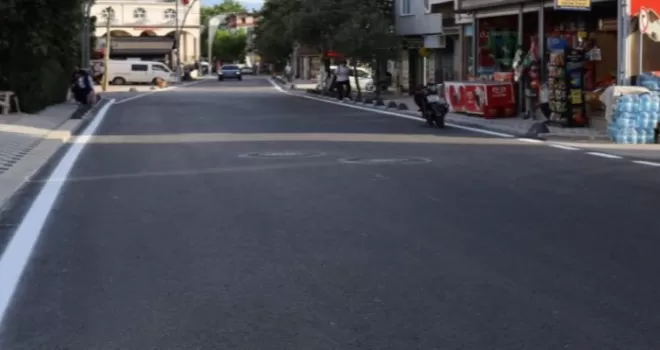 Kocaeli’de yol ve kaldırım yenileme çalışması tamamlandı