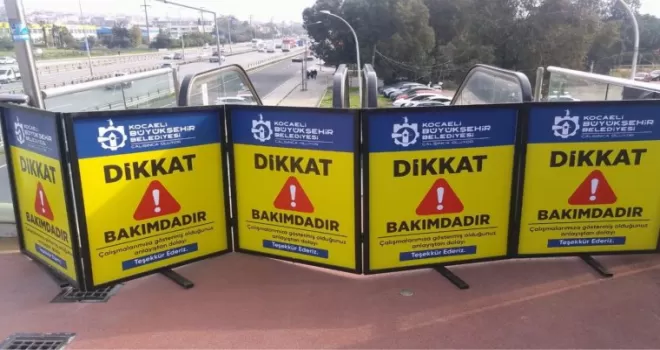 Kocaeli’de yürüyen merdivenlere Kasım bakımı