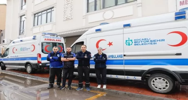 Kocaeli’nde 2024’te 48 bin kişiye “Hasta Nakil Ambulans“