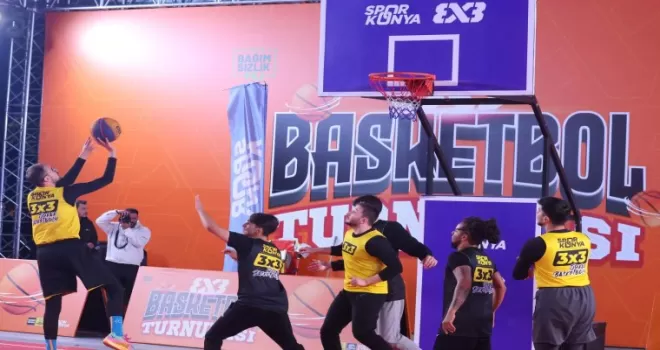 Konya’da 3x3 basketbol turnuvası heyecanı