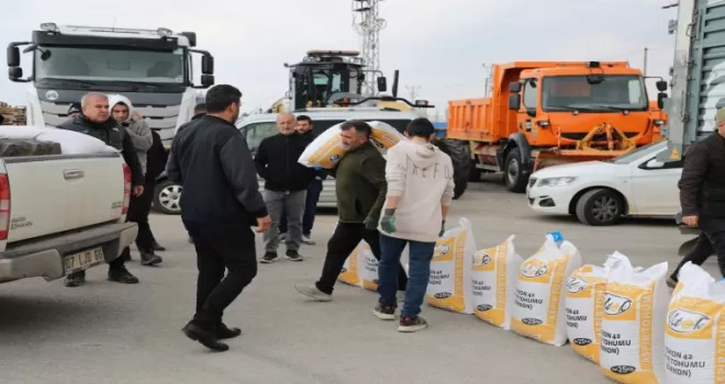 Konya’da yüzde 50 hibeli aspir tohumları dağıtılıyor