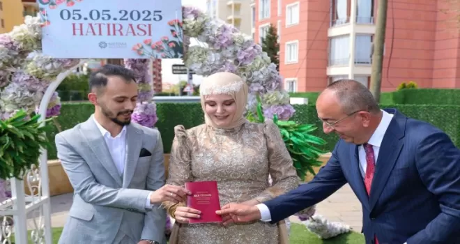 Konya Meram’da 42 çift ’5.5.2025’te ‘Evet’ dedi